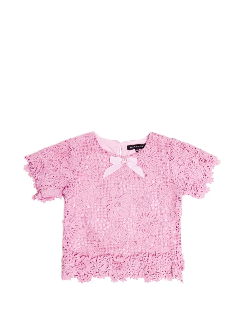Топ с цветочным кружевом Bcbg Kids, розовый