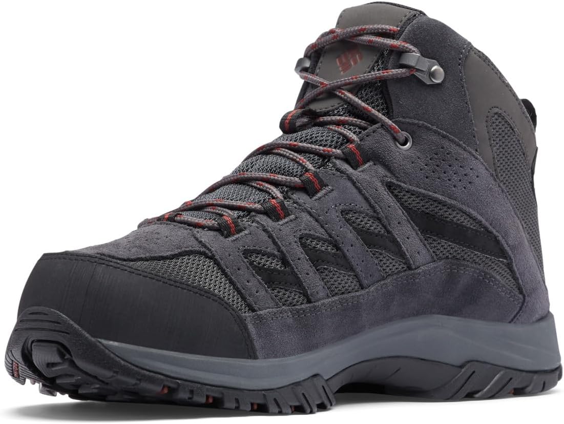 Columbia мужские треккинговые ботинки Crestwood Mid Waterproof, Dark Grey/Deep Rust — фото 2