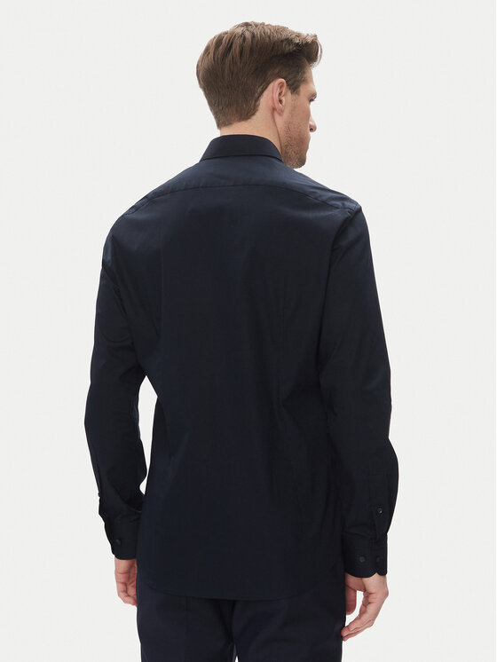 Рубашка облегающего кроя MW0MW39279 Tommy Hilfiger, синий — фото 3