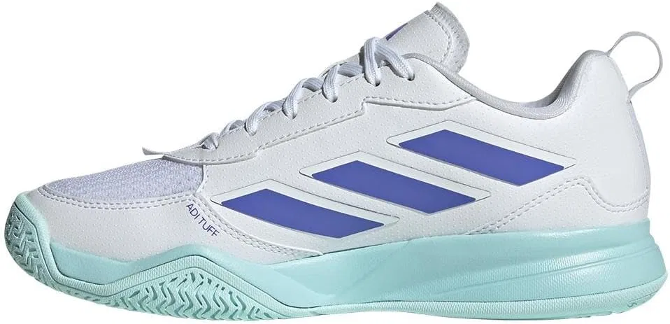 Кроссовки теннисные adidas Avaflash, белые/синие/голубые — фото 3