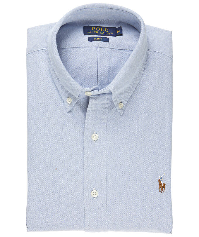 Рубашка "slim fit" с длинным рукавом Polo Ralph Lauren, синий — фото 3