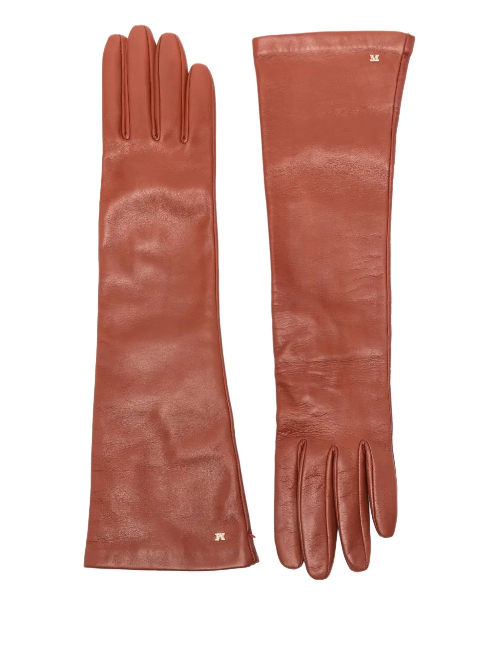 

Перчатки из овчины MAX MARA, коричневый