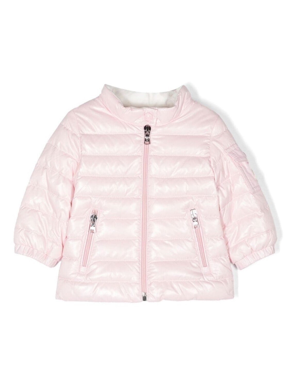 

Куртка с нашивкой-логотипом Moncler Enfant, розовый