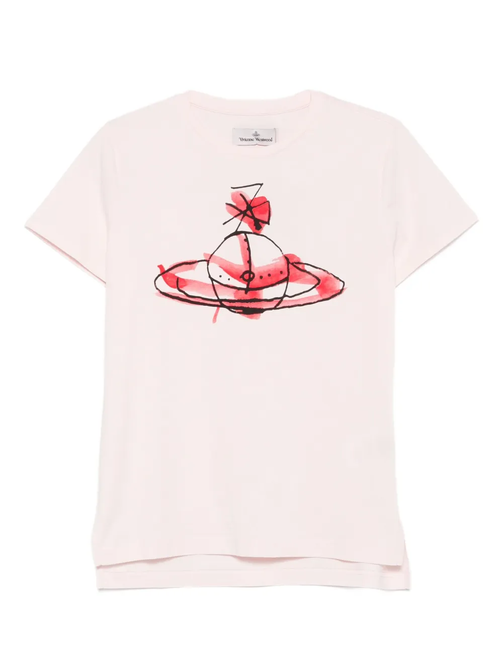 

Футболка с принтом в виде шара Vivienne Westwood, розовый