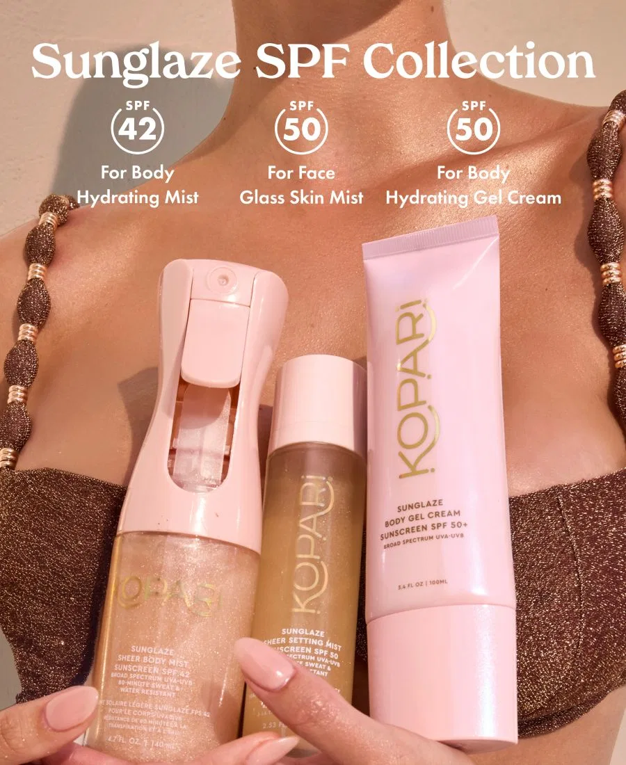 Солнцезащитный гель-крем для тела Sunglaze с SPF 50+, 100 мл Kopari Beauty — фото 4