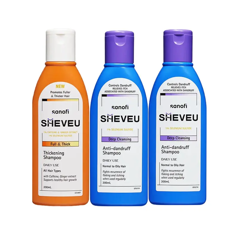 

Набор шампуня и кондиционера Selsun унисекс SHEVEU, желтый shampoo 200ml + фиолетовый shampoo 200ml*2