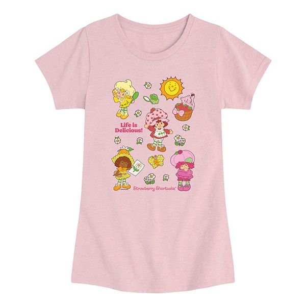 

Футболка с принтом Girls 7-16 strawberry shortcake life is delicious! Licensed Character, Heather Pink