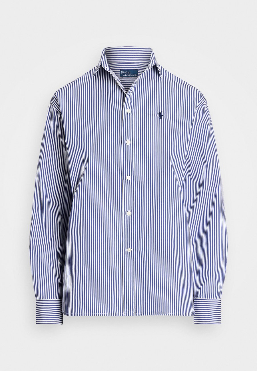 Блуза Polo Ralph Lauren RELAXED FIT STRIPED COTTON SHIRT, Cabana Blue/White/Blue — фото 4