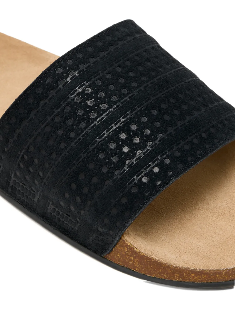 Сандалии Adilette с перфорированной лентой Adidas, черный — фото 2