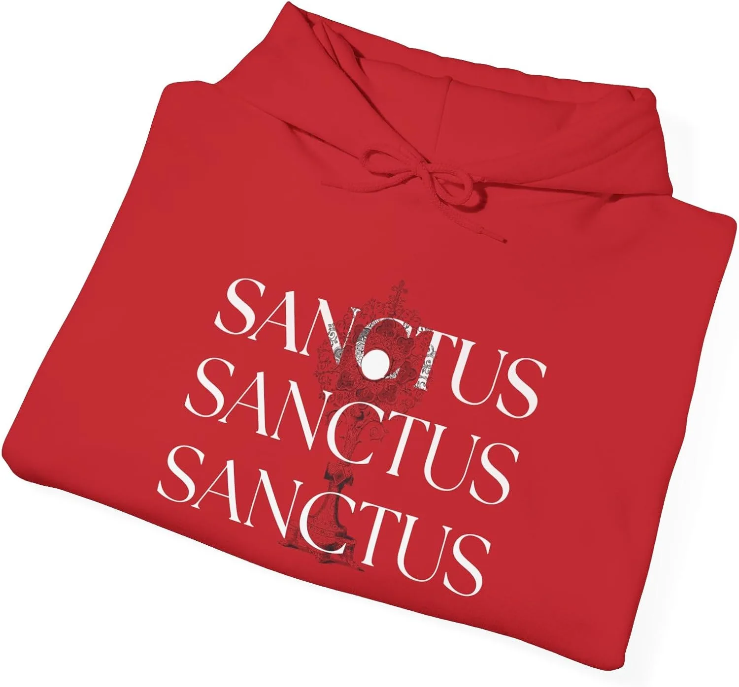 Худи Sanctus Eucharist - Thrice Holy Heavy Blend Garie GENERIC, красный — фото 4