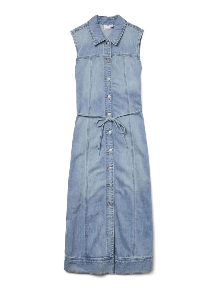 

Платье до колена Vero Moda, Средне-синий деним