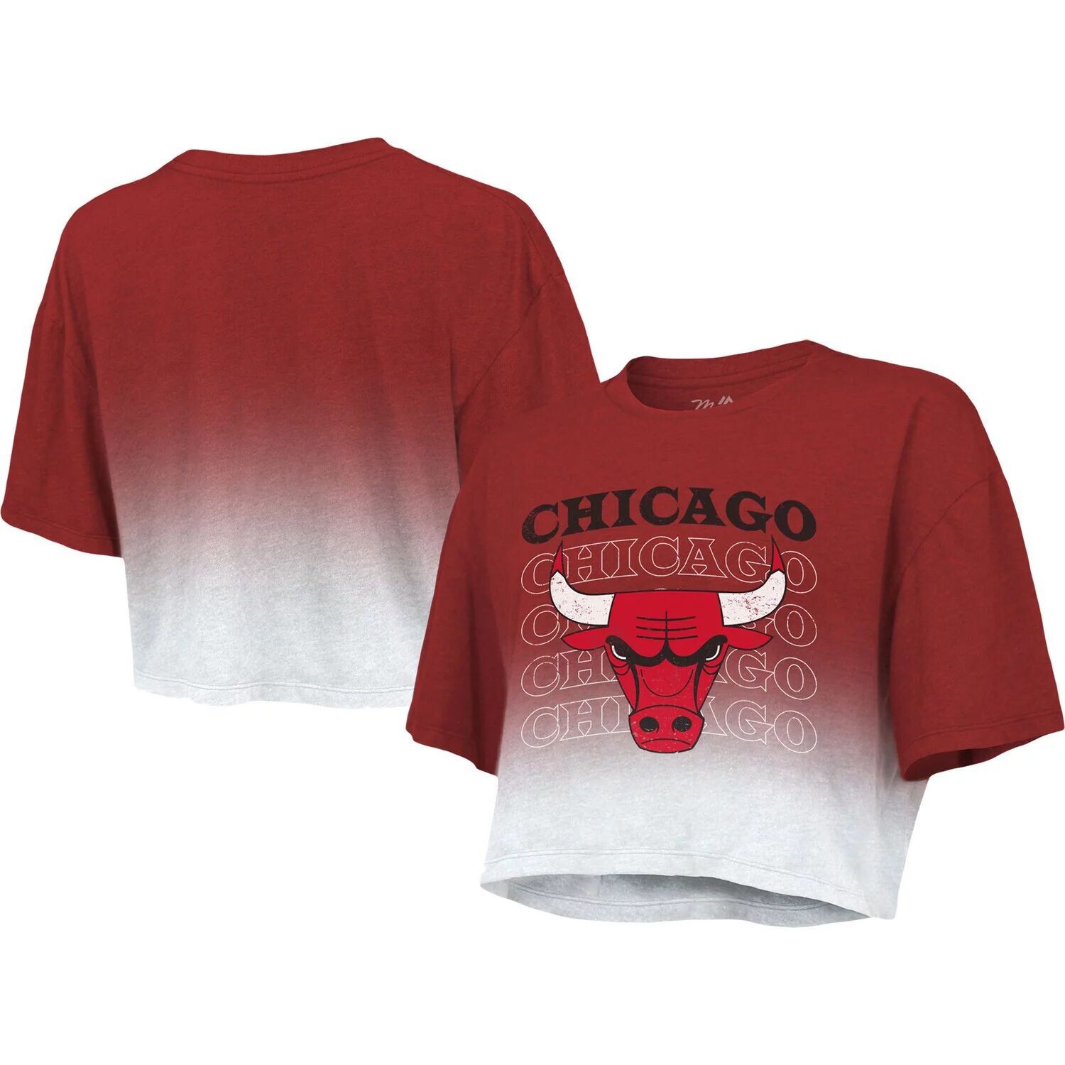 

Женская укороченная футболка Majestic Threads красно-белого цвета с повторением Dip-Dye Chicago Bulls Majestic, Красный, Женская укороченная футболка Majestic Threads красно-белого цвета с повторением Dip-Dye Chicago Bulls Majestic