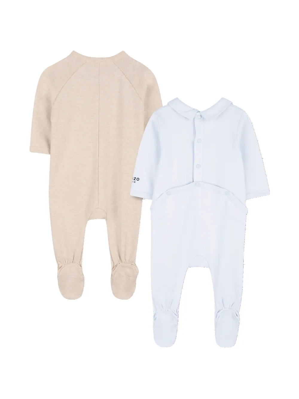 Пижамы с логотипом (набор из двух штук) Kenzo Kids, бежевый — фото 2