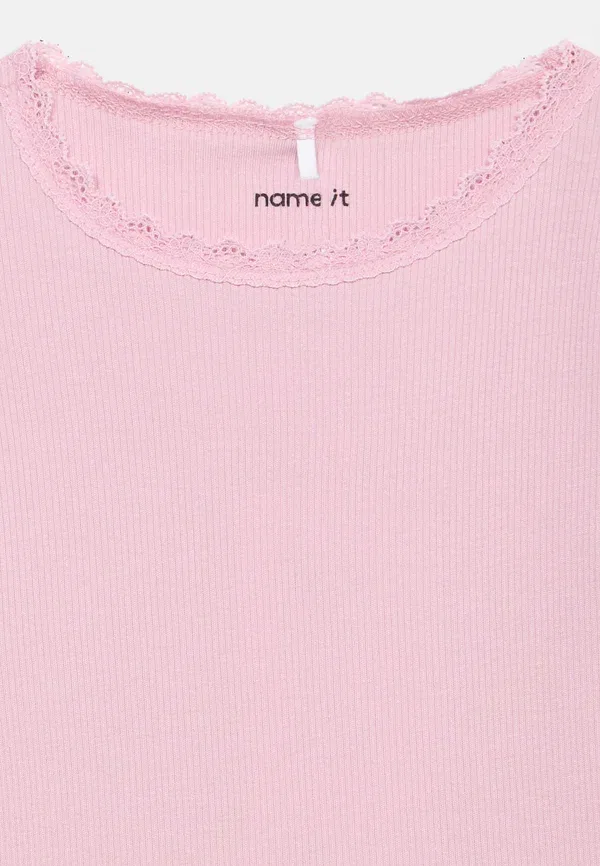 Футболка Nmfkab ss top noos print t-shirt Name It, сиреневая — фото 4
