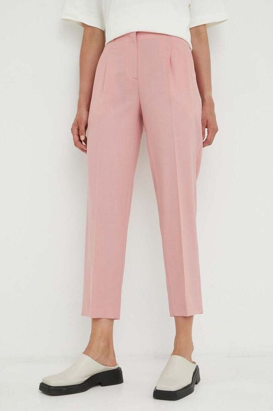 

Шерстяные брюки PS Paul Smith, розовый