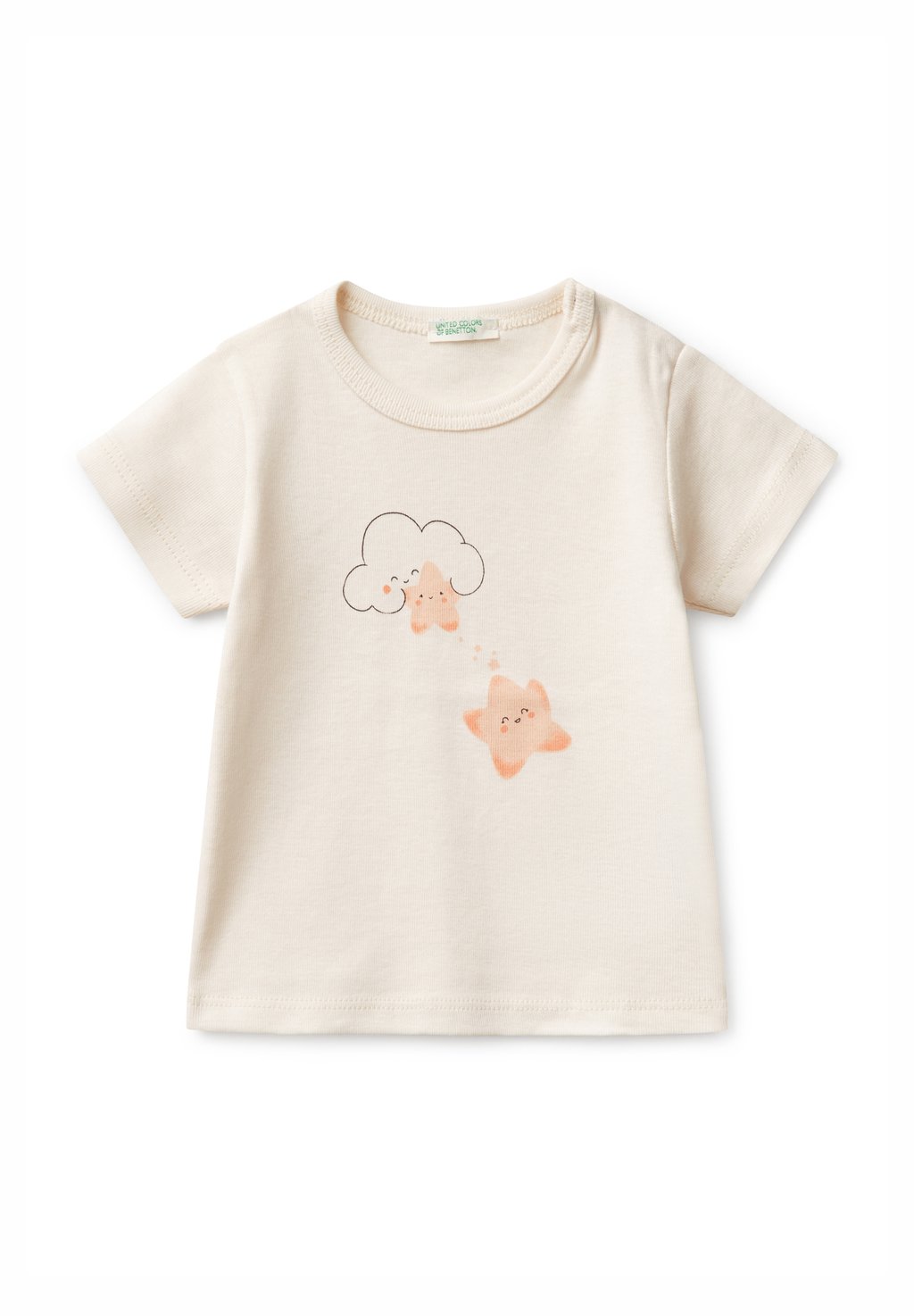 

Футболка с принтом SHORT SLEEVE UNISEX United Colors of Benetton, белый