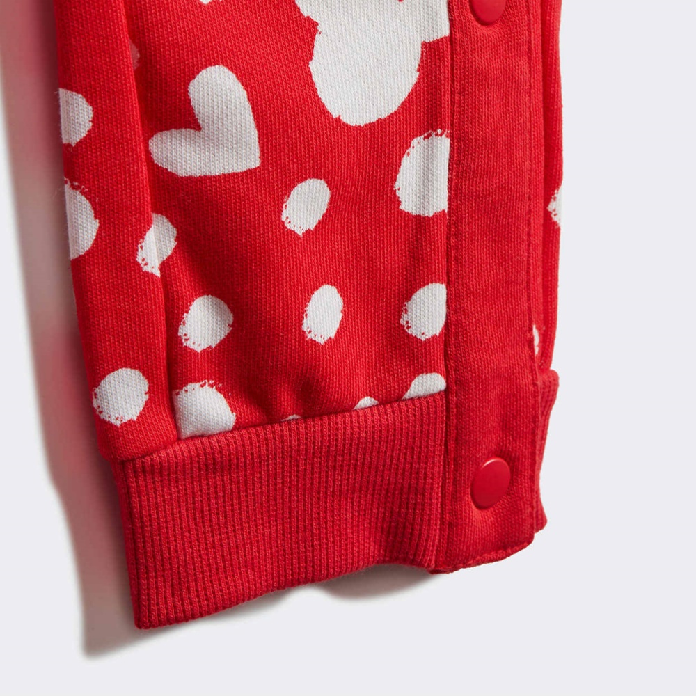 Adidas Dishini, Lianmingkuan Повседневный спортивный костюм Black/Bright Red для малышей — фото 4