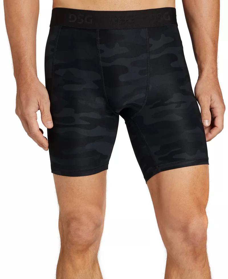 

Мужские шорты с компрессионными карманами DSG 7 дюймов, цвет Pure Black Perfect Camo