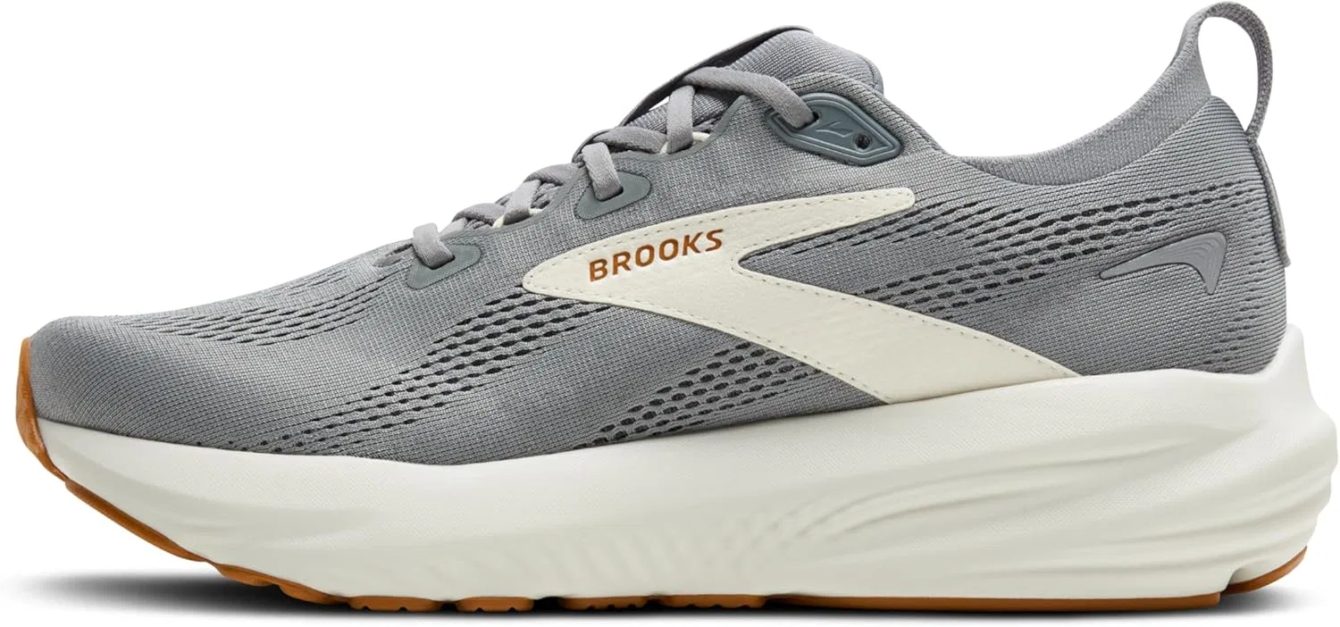 Мужские беговые кроссовки Brooks Glycerin 22 нейтрального цвета, Honey Gray Ginger Primer — фото 3