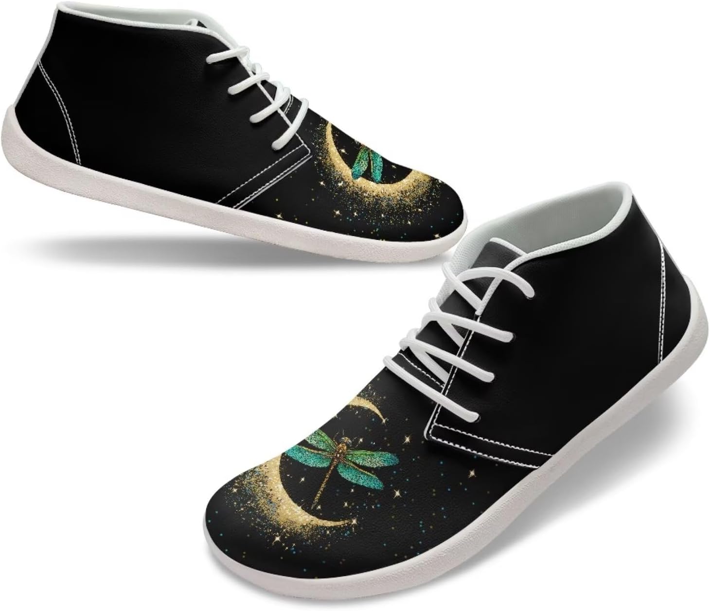 

Мужские минималистичные босоножки Fuxowvby, Модные кроссовки с широкой носочной частью, Обувь с нулевым перепадом для тренировок, ходьбы, бега и тенниса, размеры US 5-14, Moon Dragonfly