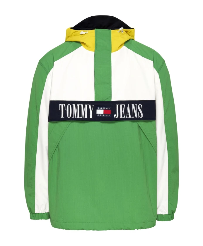 

Куртка оверсайз «Чикаго» зелено-белого цвета Tommy Jeans, зеленый