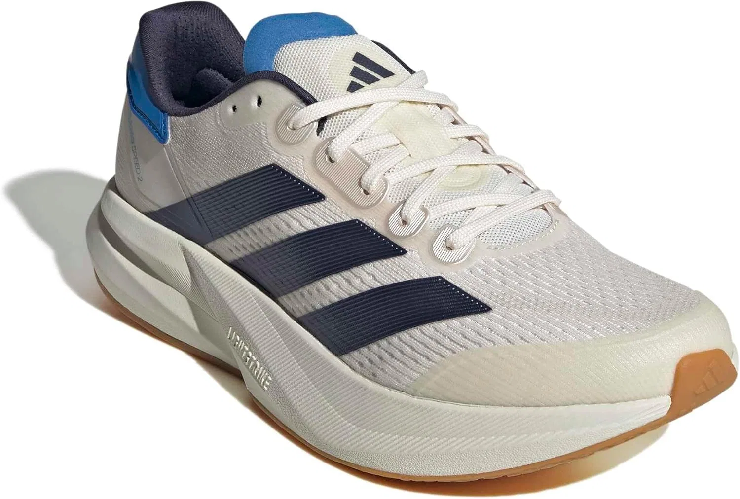 Мужские беговые кроссовки Adidas Duramo Speed ​​2, Chalk White Shadow Navy Ray Blue — фото 4