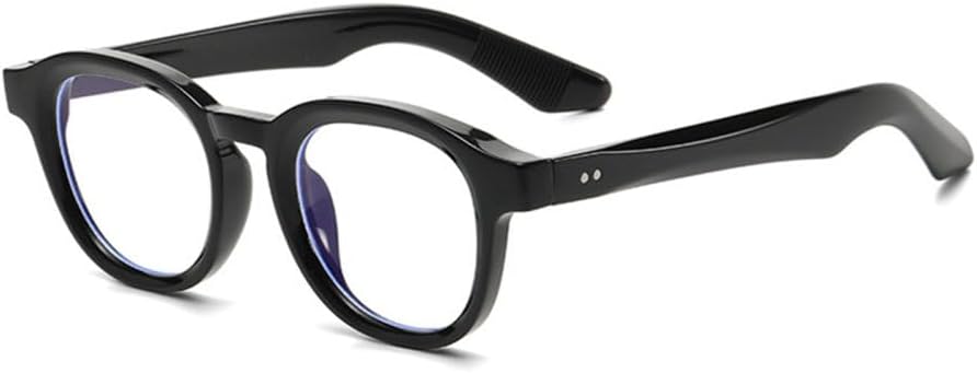 

Овальные солнцезащитные очки для женщин в стиле ретро с заклепками, прозрачные с градиентом, защита от УФ-излучения UV400, модные солнцезащитные очки для мужчин TYUVIVO, Black Clear