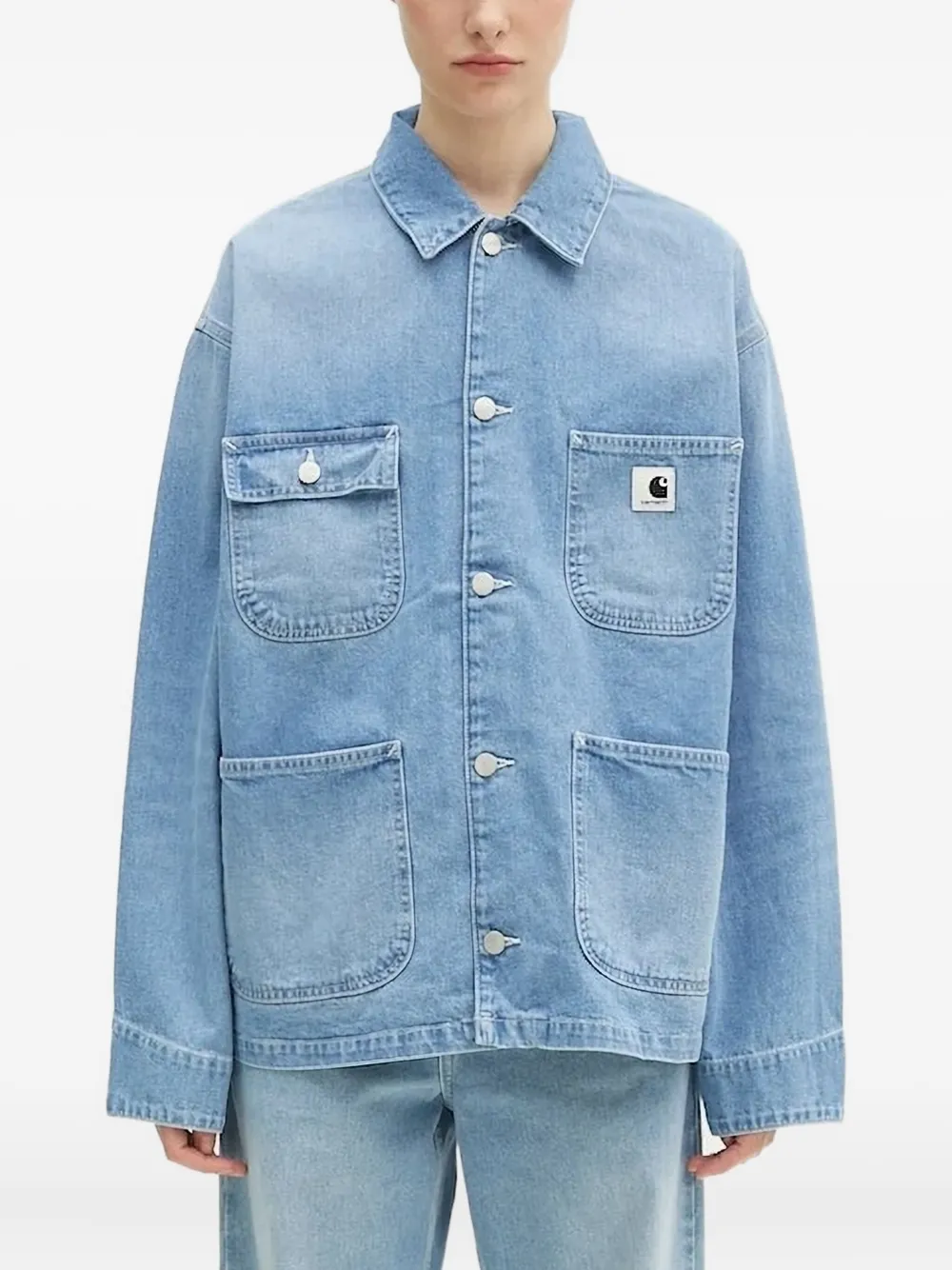 

Джинсовая куртка с карманами CARHARTT WIP, синий