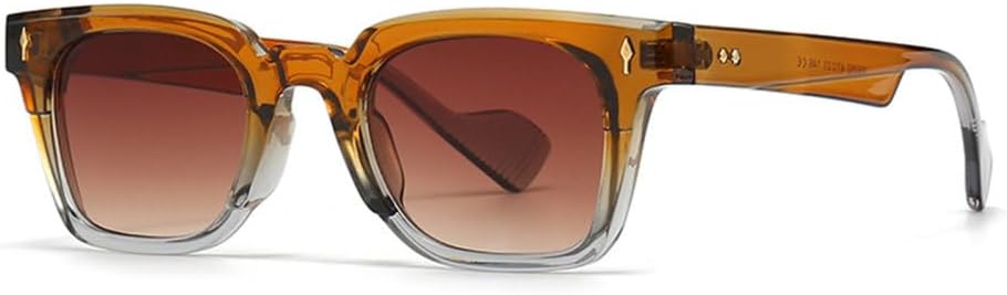 

Солнцезащитные очки MUTYNE в квадратной оправе для женщин, роскошные модные очки для мужчин, ретро-панк солнцезащитные очки с защитой от УФ-излучения UV400, Orange Brown