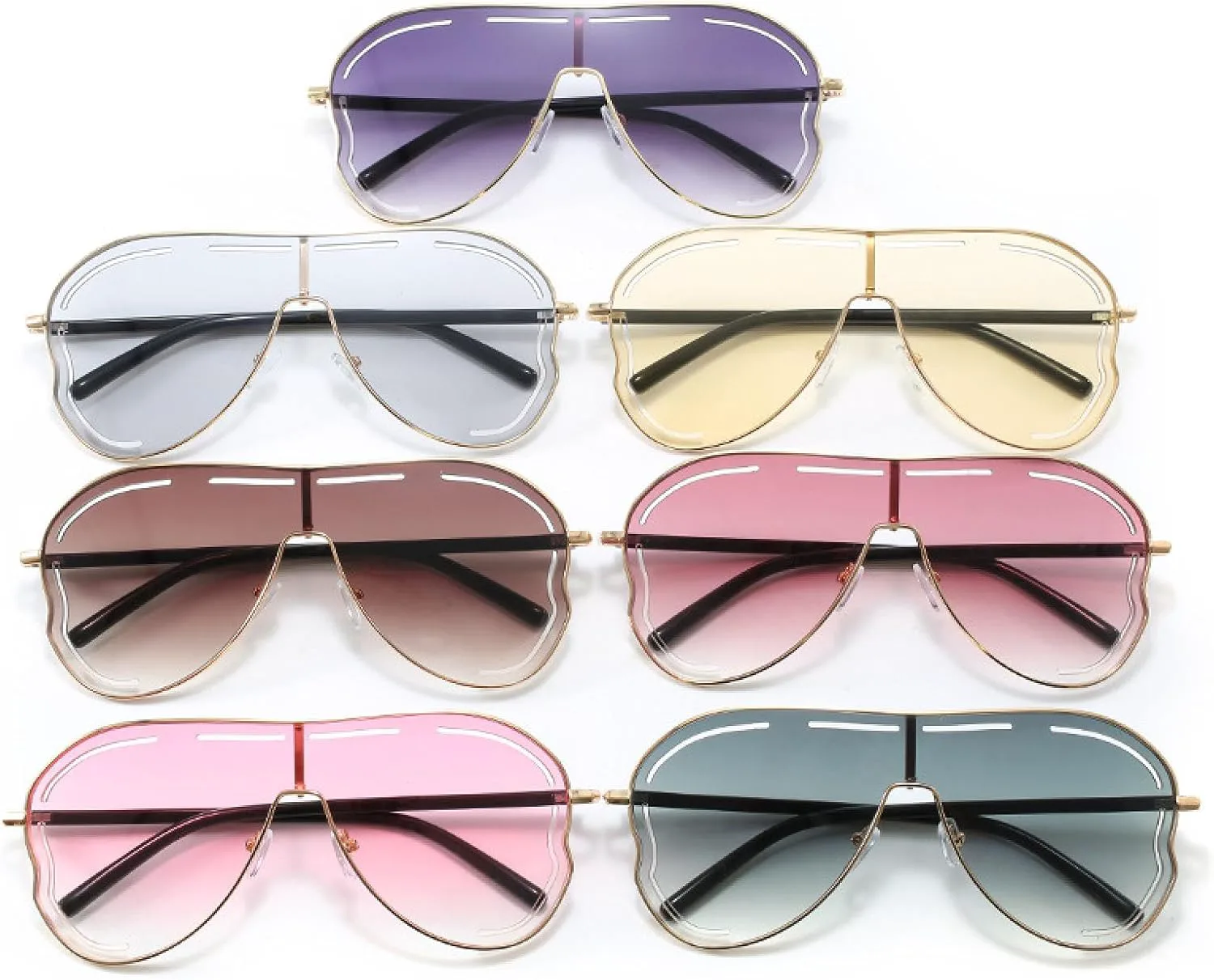 

Роскошные винтажные солнцезащитные очки в форме полой бабочки для женщин в стиле панк, популярные, крупная оправа, защита от УФ-излучения UV400 TYUVIVO, Tea