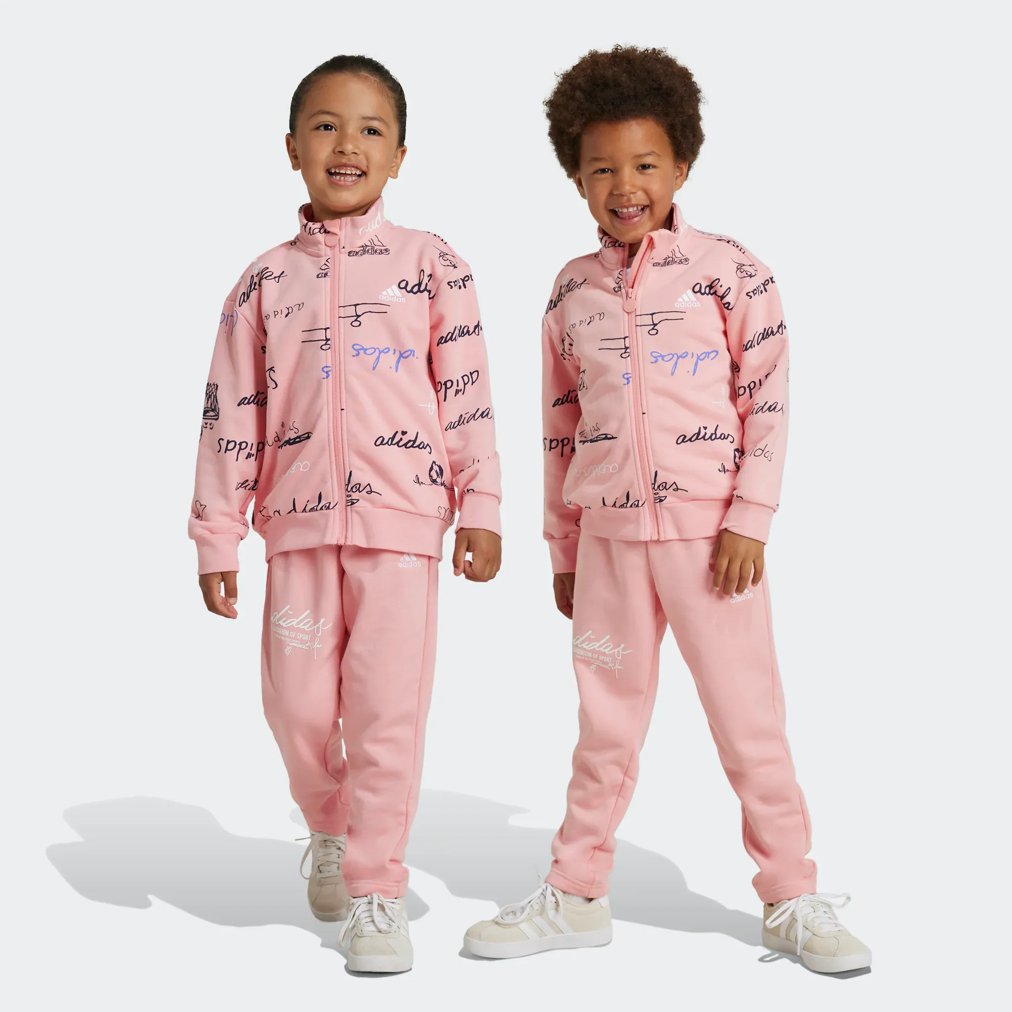 

Спортивный костюм adidas Sportswear «LK BLUV TS», (2 шт.), цвет Semi Pink Spark / Legend Ink / Preloved Ink