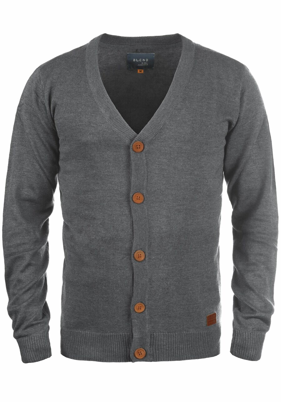 

Кардиган BLEND Knit Cardigan Lennard, серый