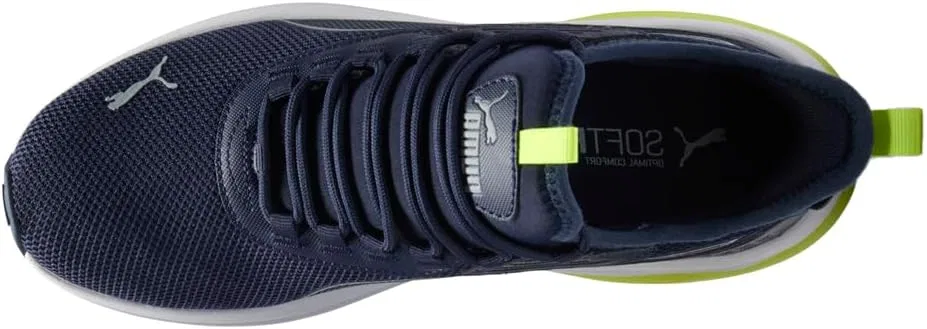 Мужские кроссовки PUMA Amplifier, Puma Navy Cool Mid Gray Electric Lime — фото 4