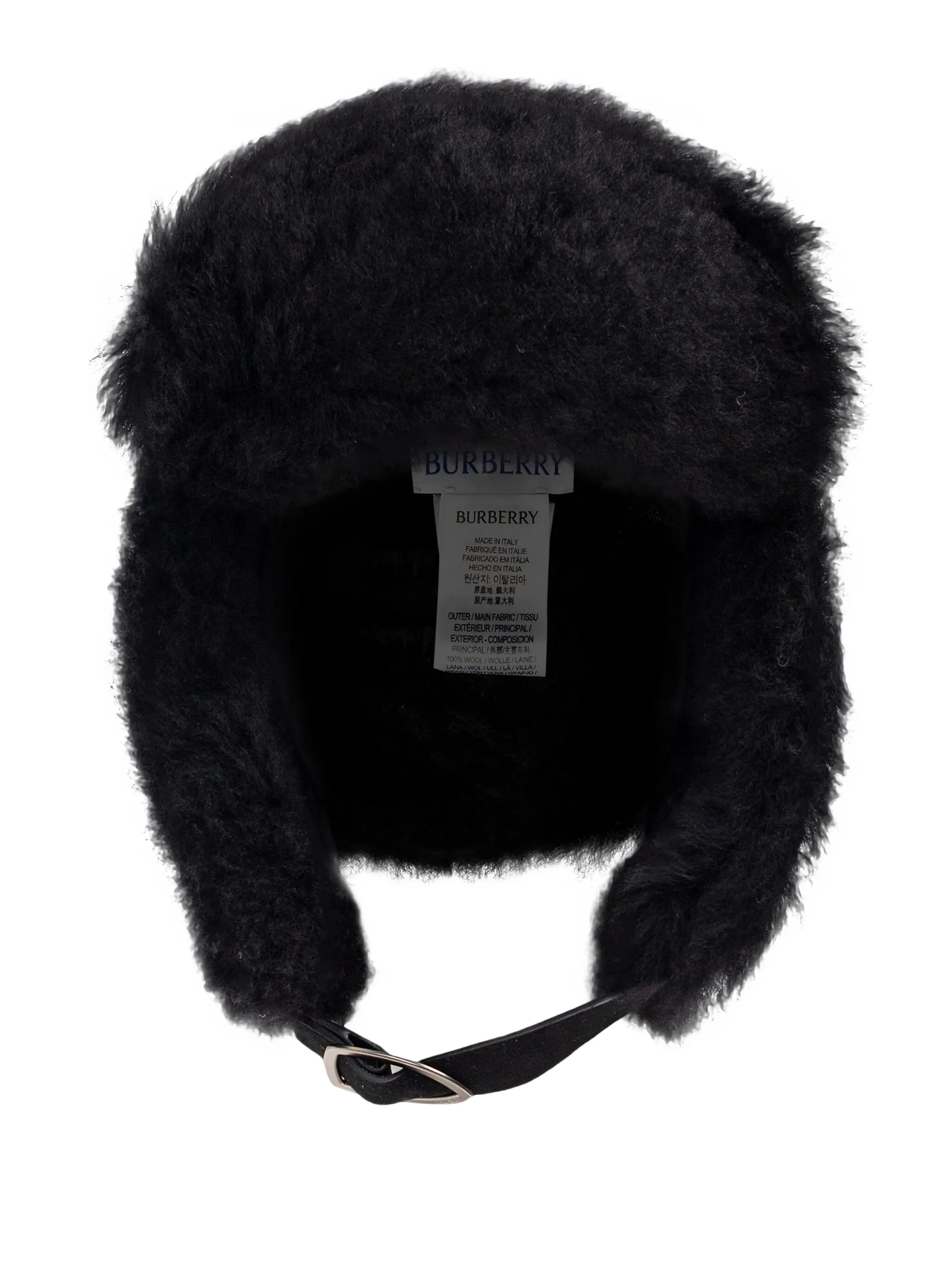 

Шерстяная шляпа в клетку Burberry, черный