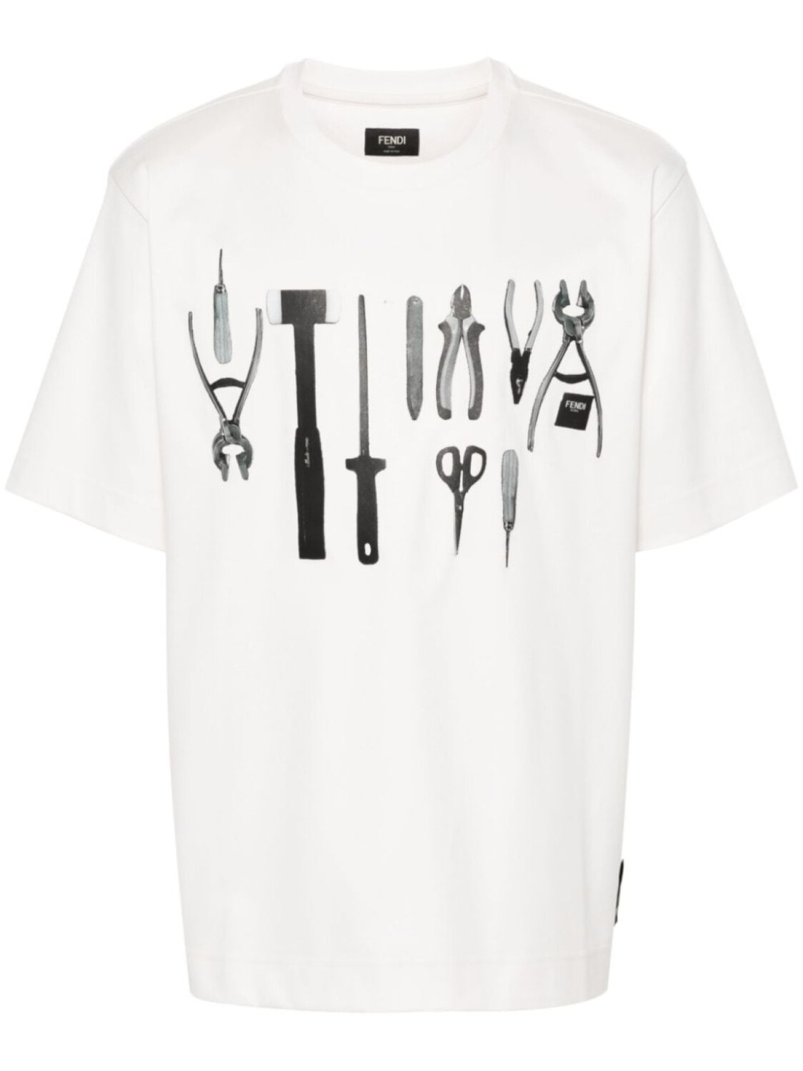 

Футболка Fendi Tools FENDI, бежевый