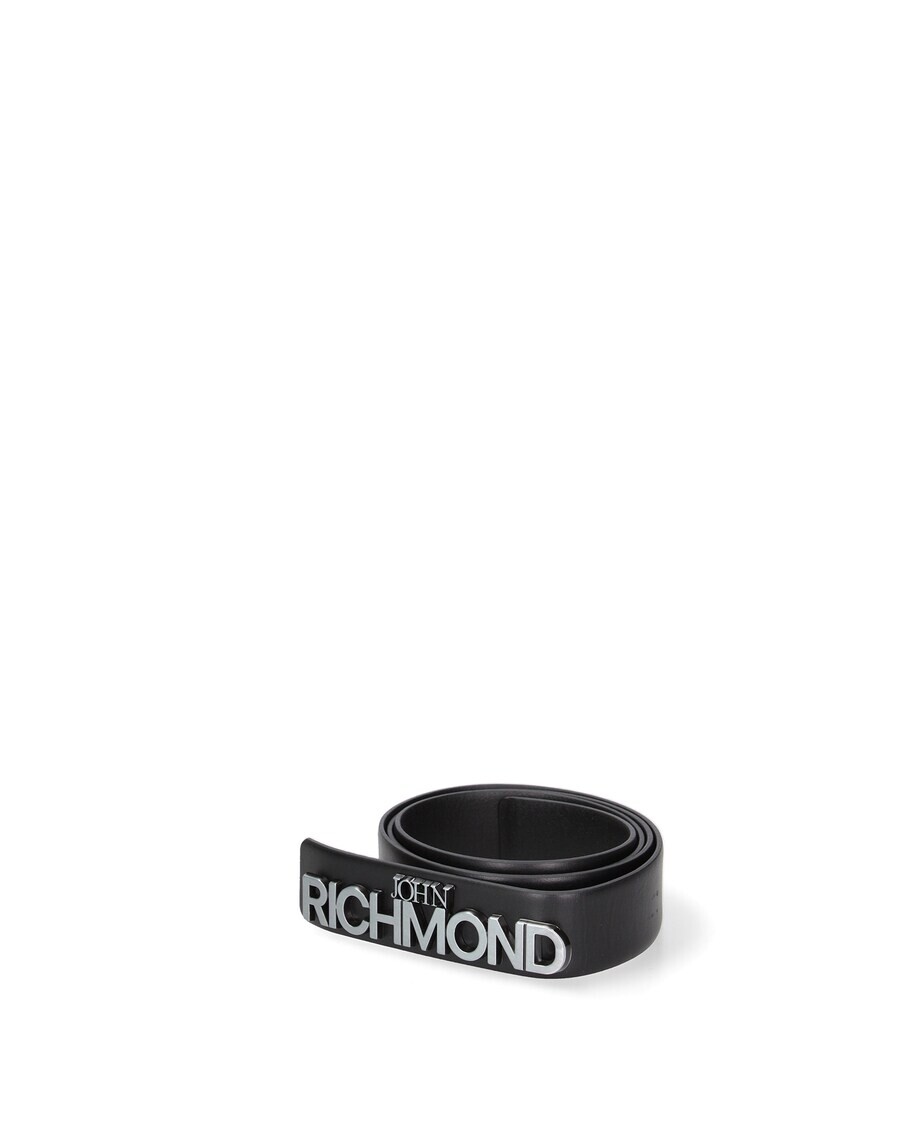

Кожаный ремень John Richmond Belt , черный