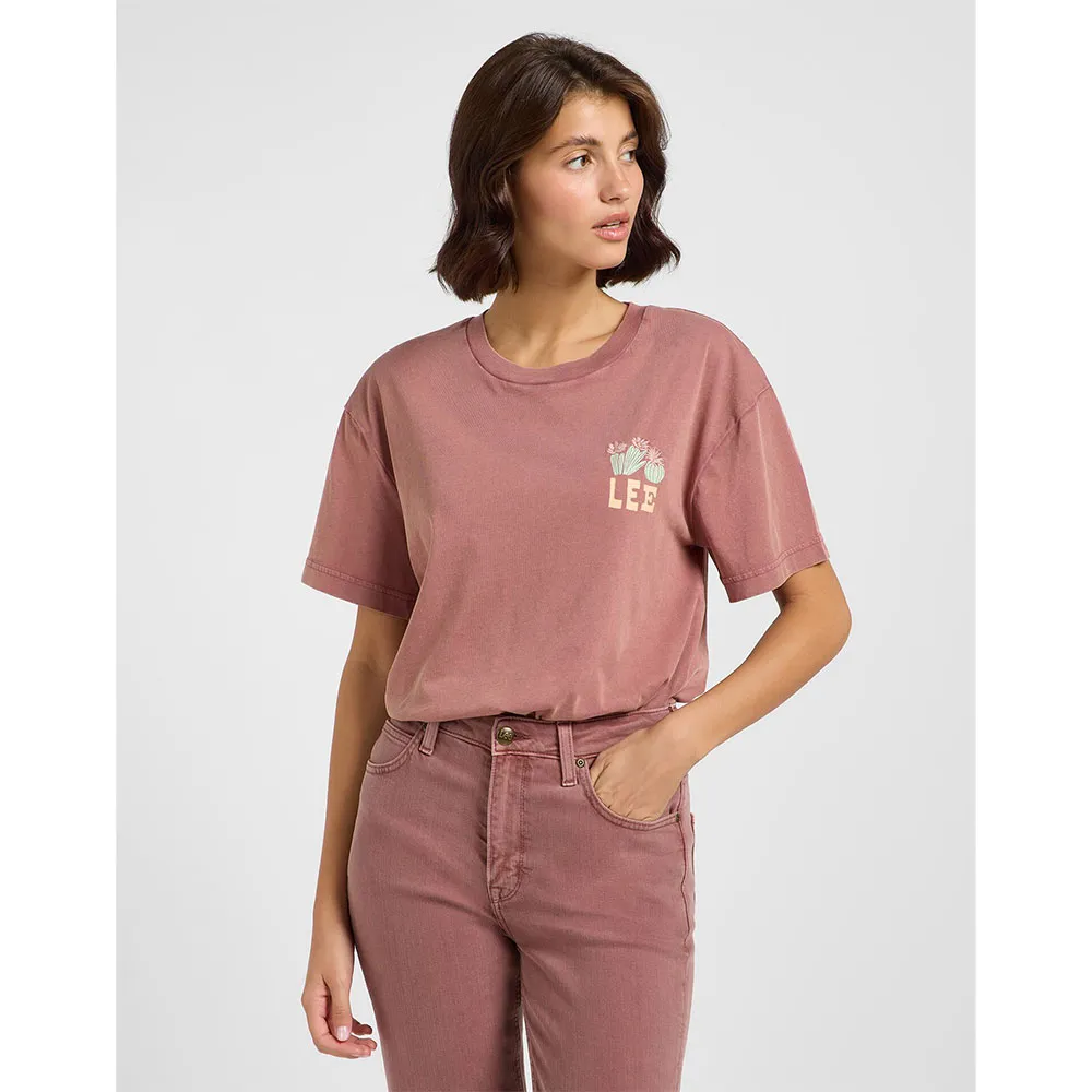 

Футболка с коротким рукавом Lee Vintage, розовый