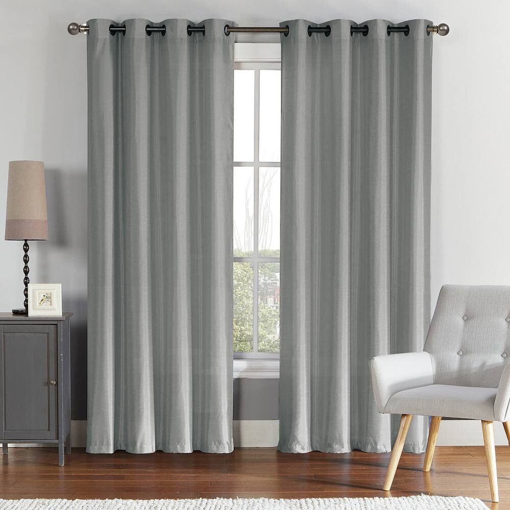 

Панель для оконных штор VCNY Home Preston из искусственного шелка 1, цвет Silver