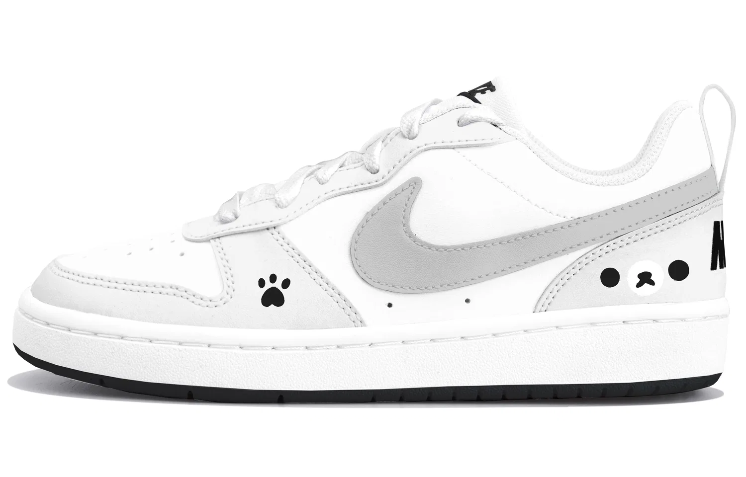 Кроссовки для скейтбординга Nike Court Borough Low Kids серые