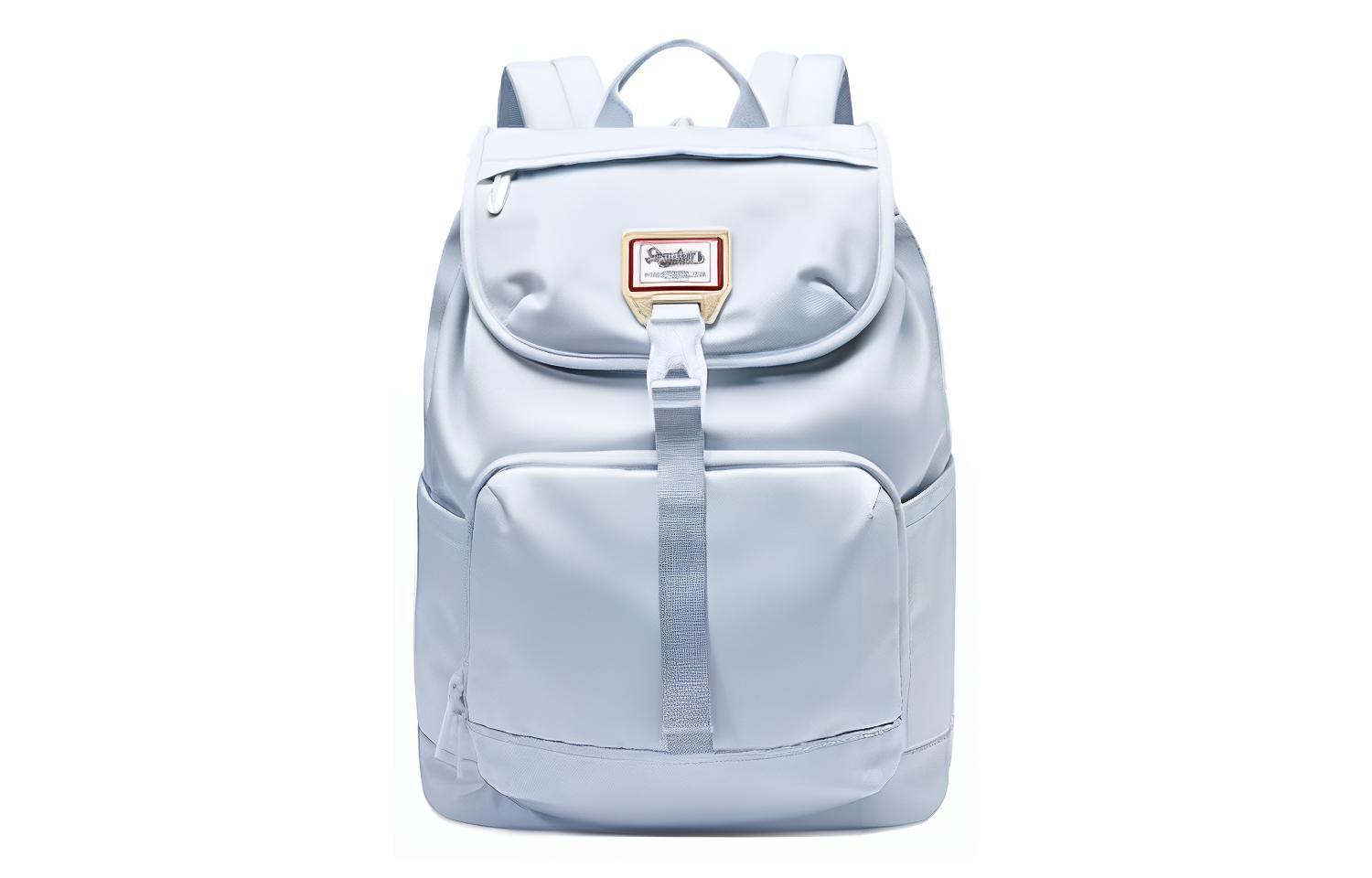 

Сумка на спину из ткани унисекс светло-голубая Skechers