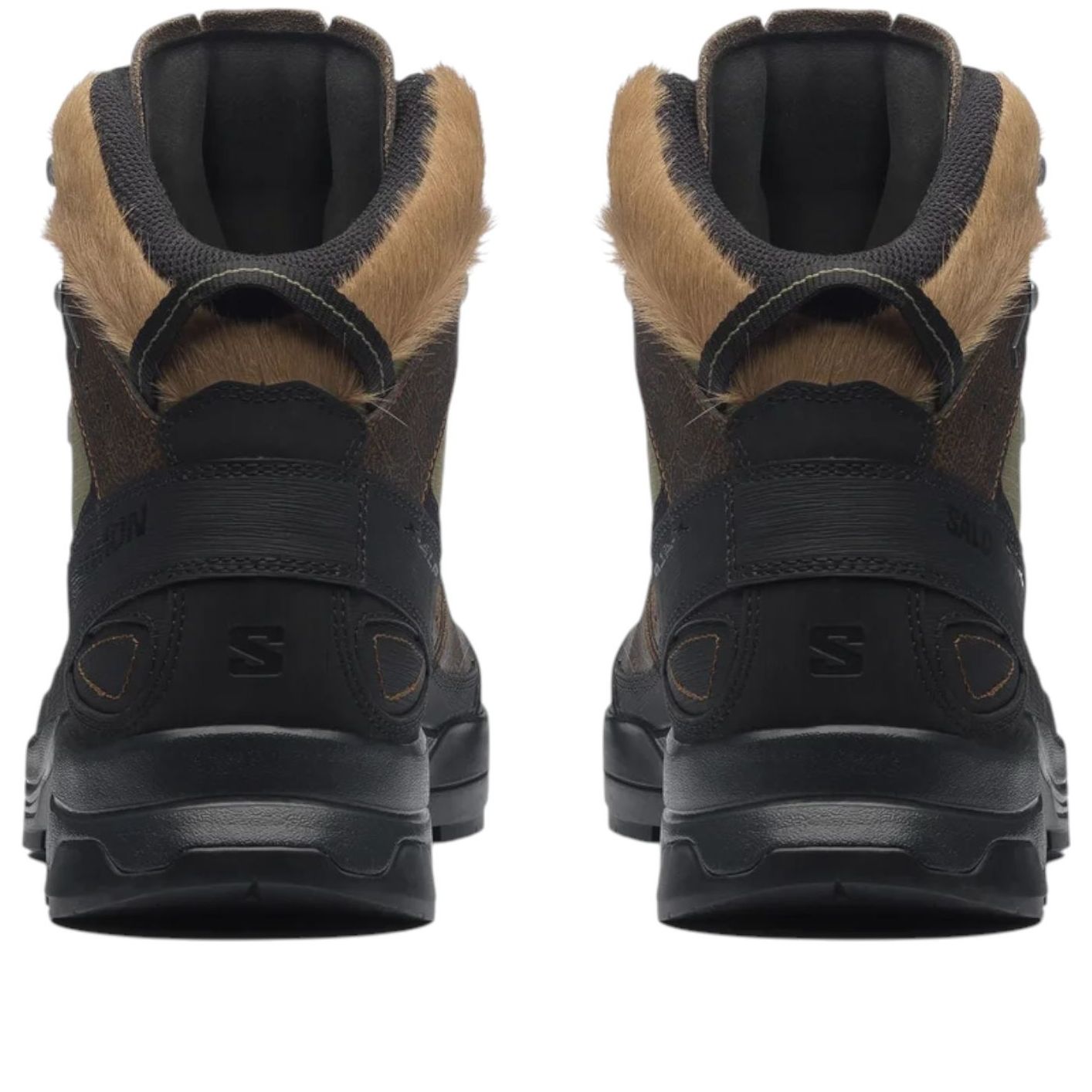 Salomon X-ALP Mid Distressed Leather GTX 'Dark Earth Black' — фото 4