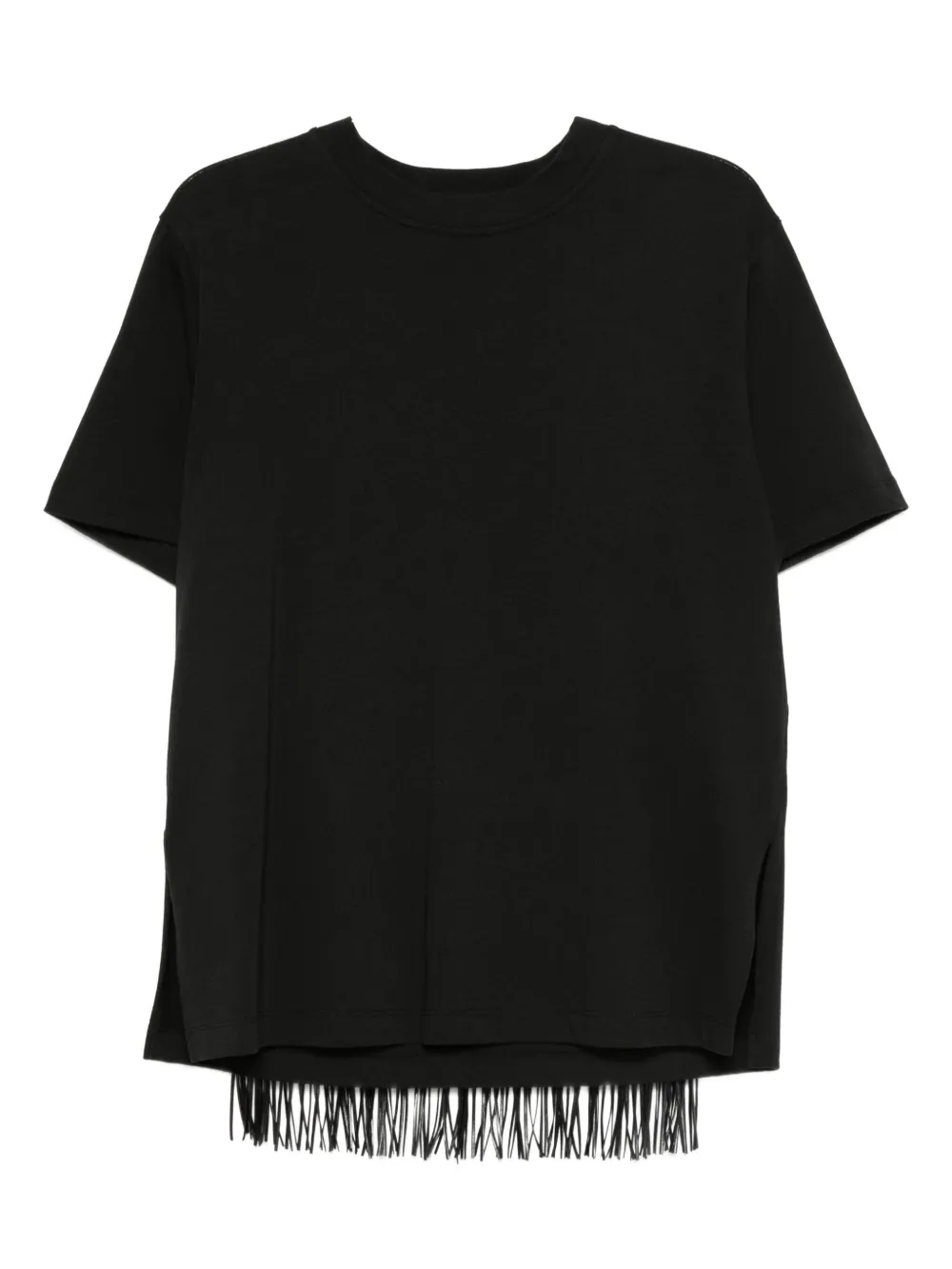 

Футболка с бахромой SPORTMAX, черный