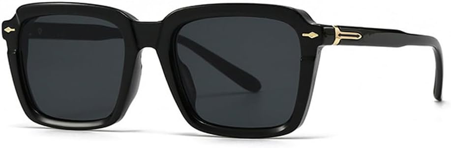 

Популярные модные солнцезащитные очки с градиентным переходом цвета для женщин, защита от УФ-излучения UV400, винтажные солнцезащитные очки для мужчин с заклепками HVTVTLA, Black Gray