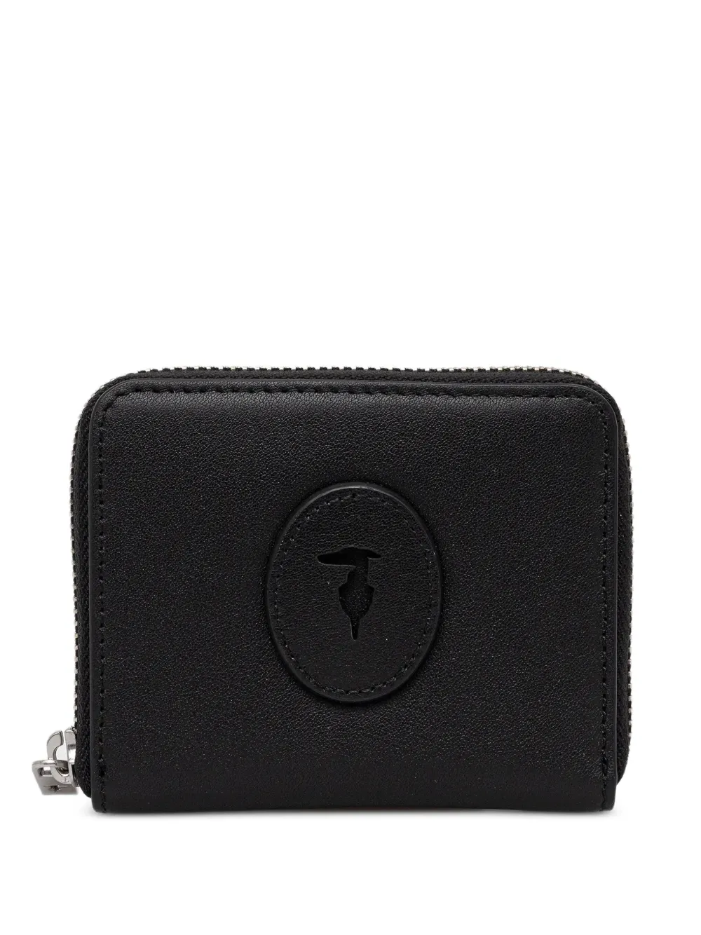 

Кошелек с нашивкой-логотипом Trussardi, черный