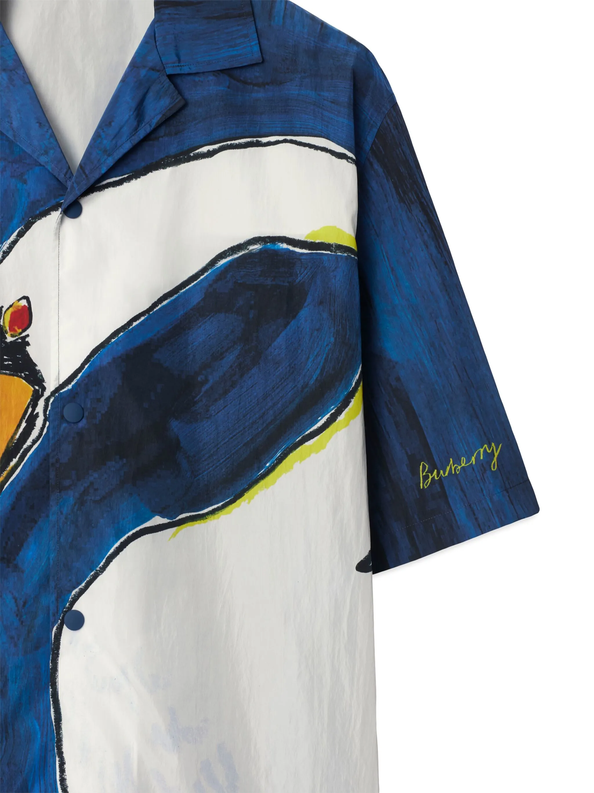 Рубашка Burberry с принтом, белый — фото 2