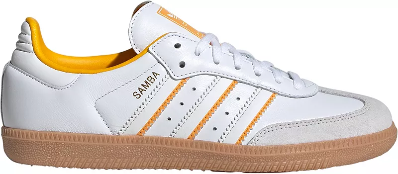 

Детские кроссовки Samba OG для начальной школы Adidas, белый/желтый