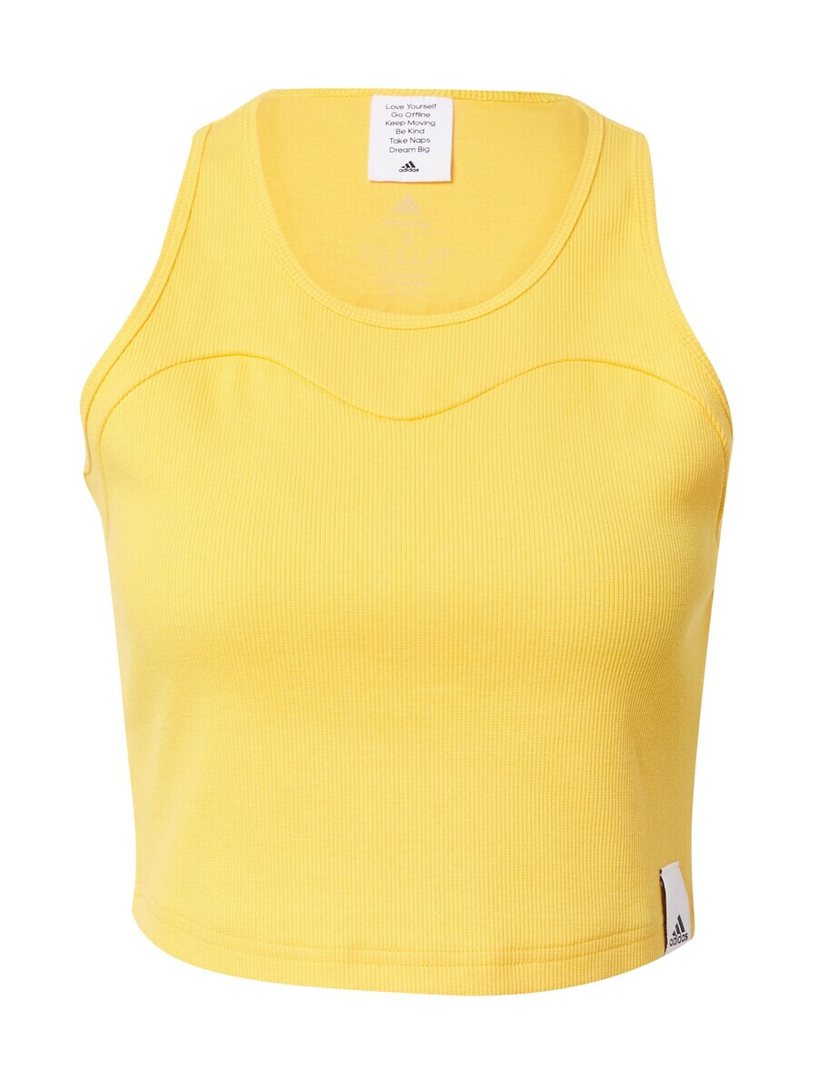 

Спортивный топ ADIDAS SPORTSWEAR Sports Top Lounge Rib, желтый