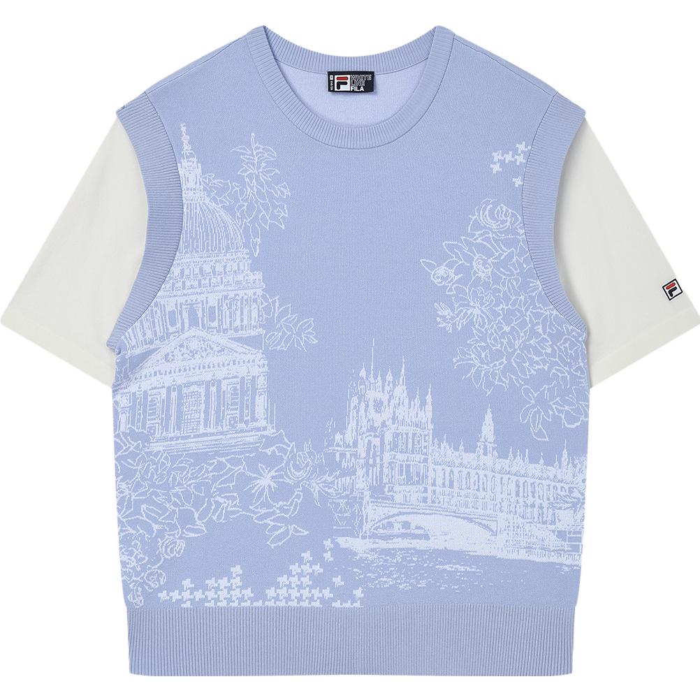 

Футболка женская вязаная Starry Purple FILA, цвет Starlight Purple