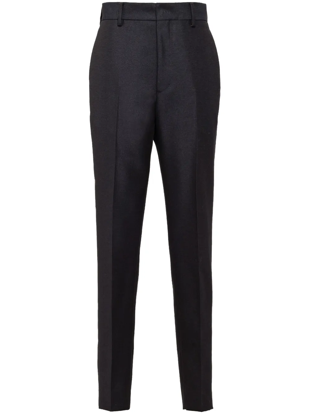 

Брюки строгого кроя средней посадки Prada, синий