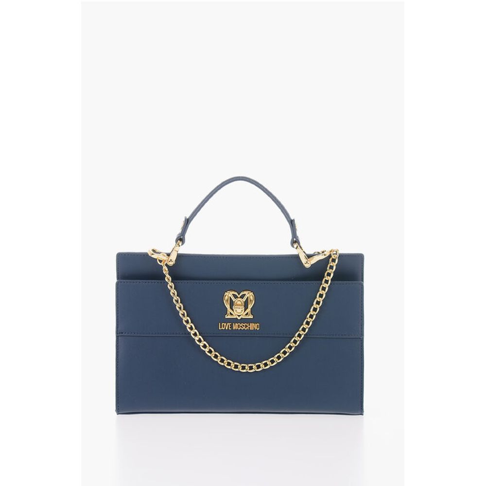 

Сумка LOVE Solid Color со съемной ручкой из искусственного меха Moschino, Blue